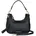 Hobo Bag Schultertasche Polyurethan Black