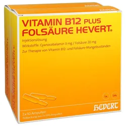 Vitamin B12 Folsäure Hevert Amp.-Paare