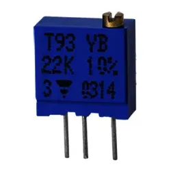 Vishay T93YB222KT20, Konformer Beschichtungsverdünner, Blau, Metall, Gerade, Män