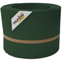 zaunzu® Sichtschutz Rille 10x Einzelstreifen 255 x 10 cm Tannengrün Metall 10 St.