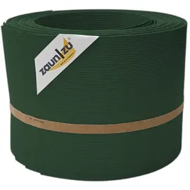 zaunzu® Sichtschutz Rille 10x Einzelstreifen 255 x 10 cm Tannengrün Metall 10 St.