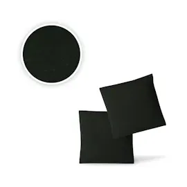 EXKLUSIV HEIMTEXTIL Jersey Kissenbezug 2er Set 40 x 40 cm schwarz