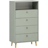 Schildmeyer Bjarne Highboard 158675, Pistazie, 60,2 x 33 x 104,4 cm