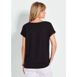 GOLDNER Elegantes Oberteil mit Ethno-Muster", in schwarz / gemustert), | Gr.: 44,