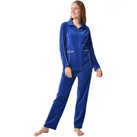 RAIKOU Damen Nicki Hausanzug (40/42, Royal Blau) - 40-42