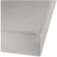 Erwin Müller Spannbettlaken Biber 140 x 200 - 150 x 200 cm silber