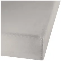 Erwin Müller Spannbettlaken Biber 140 x 200 - 150 x 200 cm silber
