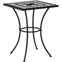 VidaXL Bistroset 3-tlg. schwarz/weiß 279414