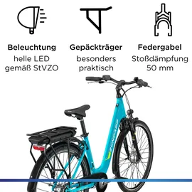 Zündapp Z600 2023 28 Zoll RH 150-165 cm Damen türkisblau - Türkis