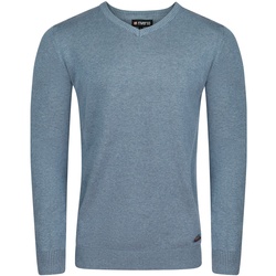 riverso Herren Pullover RIVEmil V-Neck Regular Fit Regular Fit Blau 4XL