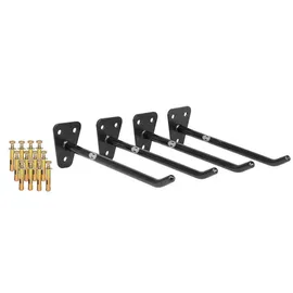 Heyner HEYNER® Reifenhalter Wandhalterung Felgenhalterset 4 teilig inkl. 12 M8 Expansionsschrauben (3x4) Reifen Wandhalterung Autoreifen Felgen Lagerung