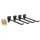 Heyner HEYNER® Reifenhalter Wandhalterung Felgenhalterset 4 teilig inkl. 12 M8 Expansionsschrauben (3x4) Reifen Wandhalterung Autoreifen Felgen Lagerung