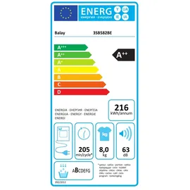 Balay 3sb582be Wärmepumpe 8 kg,