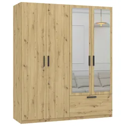 Drehtürenschrank Milos Eiche Artisan