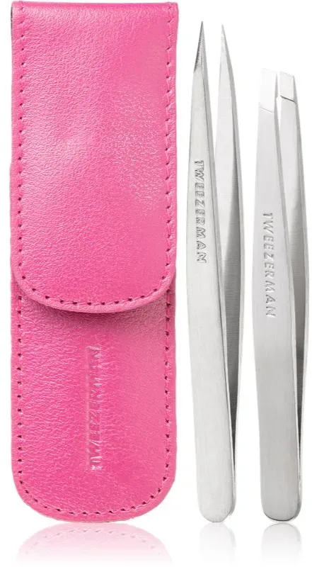 Tweezerman Professional Reiseset für die Augenbrauen Farbton Pink