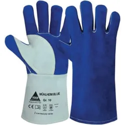 Hase Mühlheim Blue Schweißerhandschuh aus Rindspaltleder Größe 8