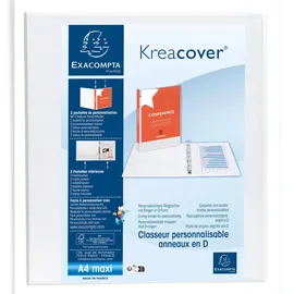 Exacompta Kreacover DIN A4 40 mm Weiß 10 St.