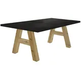 58 aufm Kessel Elia 140 x 75 x 90 cm Asteiche/schwarz
