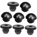 TOPPERFUN 8 Stücke Klinkenstecker Jack Tank Dichtungsdichtung Automobil Ersatz-wagenheber Hydraulischer Wagenheberstecker Kappen Und Stopfen Für Hydraulikschläuche Steckerbuchse Gummi Black