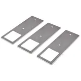 Kalb Material Für Möbel kalb LED Unterbauleuchten Edelstahl Gebürstet 5W Küchenleuchte 3er Set warmweiß