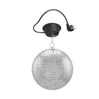satisfire Spiegelkugel Set 20cm Kugel PROFI + Motor MBM-203 mit 30cm Knotenkette
