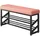 Hti-Living Schuhregal 100 x 50 x 30 cm 2 Ebenen mit Sitzkissen rosa / rosa
