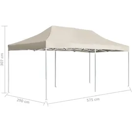 vidaXL Profi-Partyzelt faltbar 3 x 6 m creme