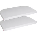 babybay Jersey Spannbetttuch Deluxe Doppelpack passend für Modell Boxspring XXL, zartgrau