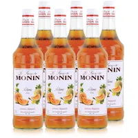 Monin Sirup Melone 1L - Cocktails Milchshakes Kaffeesirup (6er Pack)