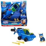 Spin Master PAW Patrol Aqua Pups - Basis Fahrzeug im Hai-Design mit Chase Welpenfigur, Spielzeug geeignet für Kinder ab 3 Jahren