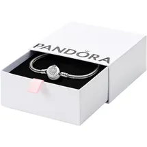 Pandora Funkelndes Crown O Schlangen-Gliederarmband Silber 599046C01-17 Größe 16 cm