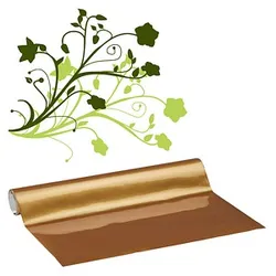 plottiX Vinylfolie permanent gold 31,5 cm x 1,0 m,  1 Rolle