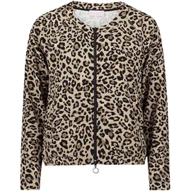 Betty Barclay Damen Shirtjacke mit Rippenstruktur 42, Khaki/Schwarz - 42