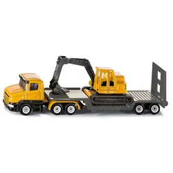 Tieflader mit Bagger