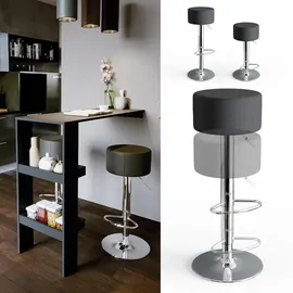 Vicco Barhocker 2er Set 33 x 92 cm Schwarz