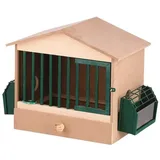 Holz-vogelkäfig Für Kanarienvögel, Wellensittiche Und Exotische Vögel, 48x27x36 Cm