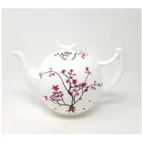 TeaLogic - White Cherry Teekanne Bone China Cherry Blossom 1,5l - TeaLogic