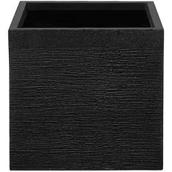 Blumentopf schwarz quadratisch 40 x 40 x 38 cm PAROS