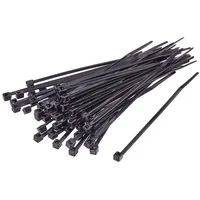 TRU Components TC-BT-610-7.6-UVB Kabelbinder 610mm 7.6mm Schwarz UV-Witterungsstabil 100