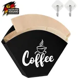 Schwarzer Kaffeefilter Papierhalter, Wiederverwendbarer Stylischer Kaffeefilterh