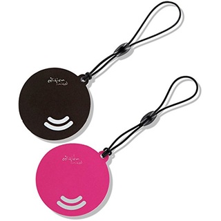 GREEN24 2 NFC Designer Anhänger 4K Tags ø 40 mm - purital Edition Pink & Black, Hangtag, Limited
