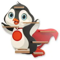Kreative Feder Kinderregal MUSIKBOX-REGAL Pinguin, für TONIE-BOX und TONIES inkl. 40 Metallplättchen bunt