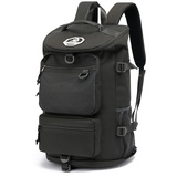 Sporttasche, Rucksack, 4-Wege, wasserdicht, mit Schuhfach für Reisen, Sport, Wandern, Laptop, Grau, X-Large, Rucksack