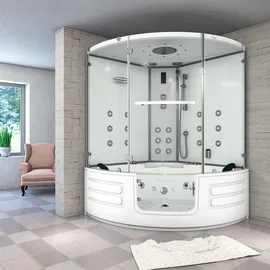 AcquaVapore Dampfdusche Whirlpool Dusche Duschkabine K70-WS-EH-SC 150x150cm