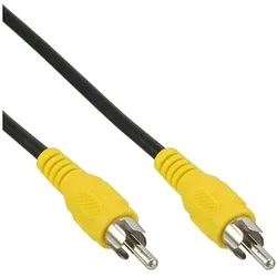 InLine Cinch Kabel, Video, 1x Cinch Stecker / Stecker, Steckerfarbe gelb, 0,5m