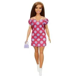 MATTEL FBR37 GRB62 Barbie Fashionistas Puppe Vitiligo w/ Polka Dot Dress