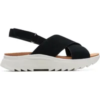 CLARKS Damen Dashlite Wish Sandal, Black SDE, 41 EU