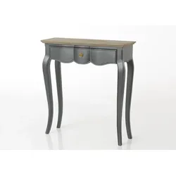 Kleine graue Konsole Maddy 80x25 von Mindi - Rechteck Holz Amadeus 80x25 cm