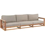Beliani Gartensofa 75 x 269 x 72 cm Beige