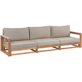 Beliani Gartensofa 75 x 269 x 72 cm Beige